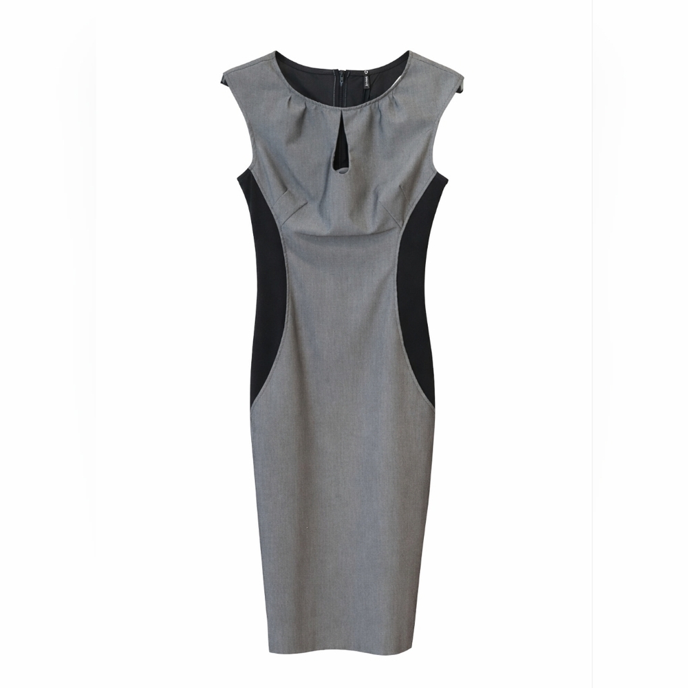 Rampage Y2k Gray Black Midi Bodycon Dress 7